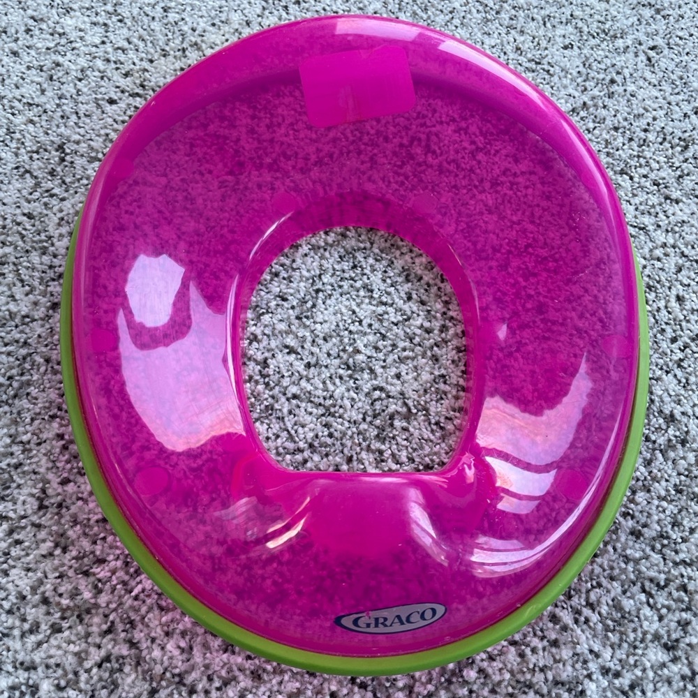 Graco toilet seat training potty ring pink